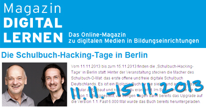 Schulbuch-Hacking-Tage in Berlin Schulbuch-Hacking-Tage in Berlin