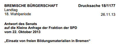 Anfrage Senat - OER www.bremische-buergerschaft.de